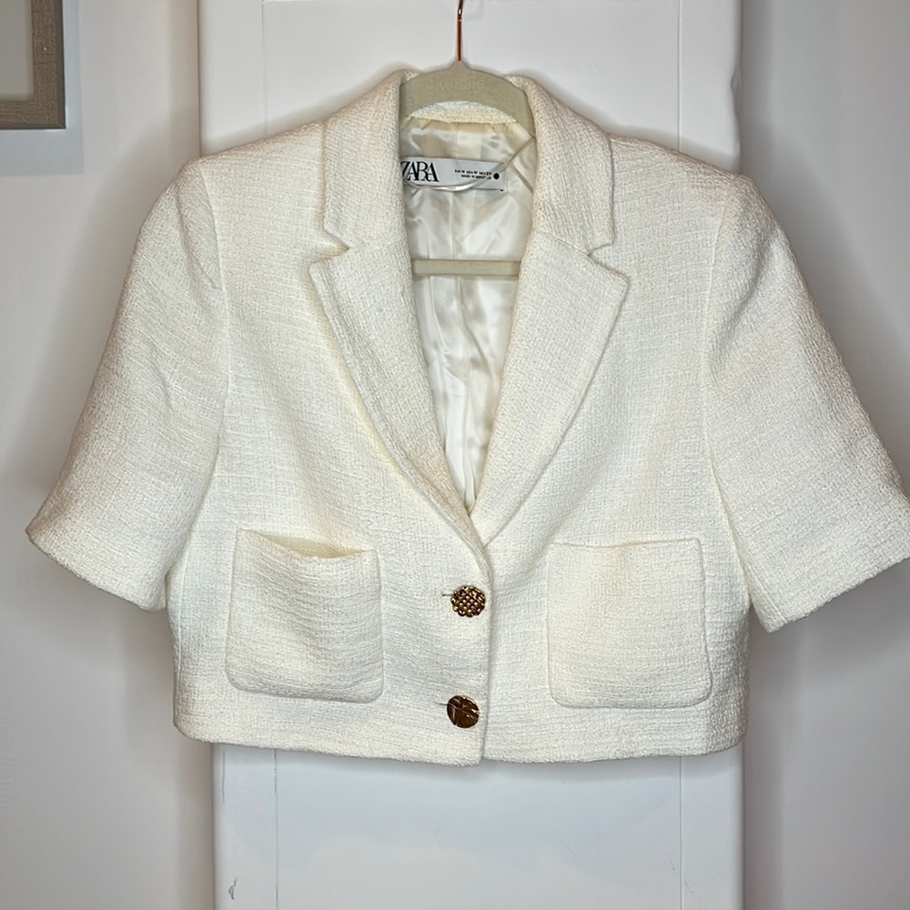 Zara cropper jacket M